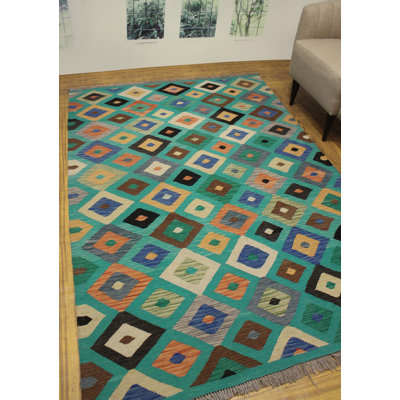 Hults Wool Geometric Indoor Rug