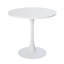 Ensemble de réception moderne 5 pièces avec table à piédestal ronde et chaises d'invité rembourrées-111378563