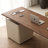 Walnut Rectangular Solid Wood Writing desk with drawers desk-762978352