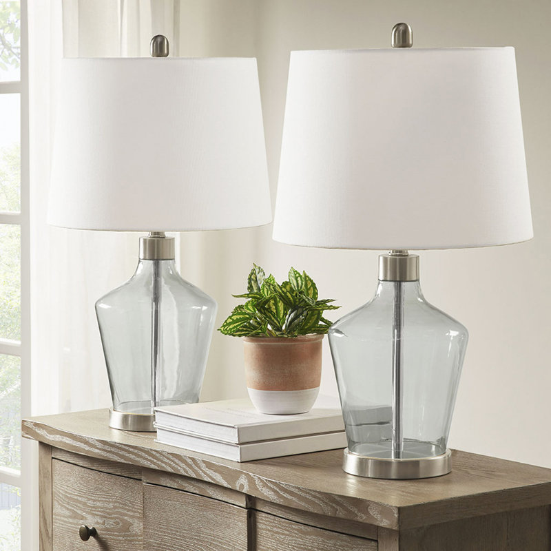 Lampe de table en verre Harmony, ensemble de 2