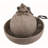  Resin 11 in. Brown Spring Frog Fountain