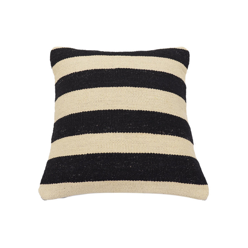 Coussin Kilim tissé à la main Modern Turkish Modern - 16 po x 17 po