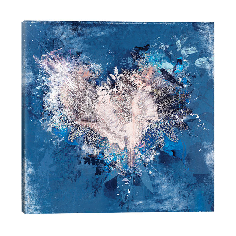 Flora Collar I by Teis Albers - Wrapped Canvas Painting, 45.72 cm H x 45.72 cm W x 3.175 cm D
