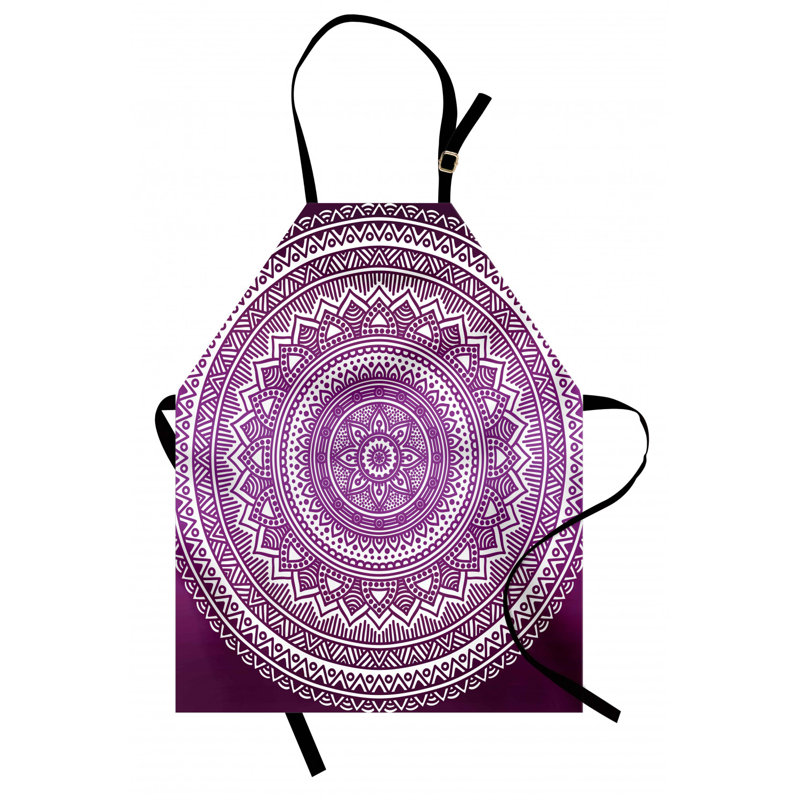 Tablier mandala, Mauve