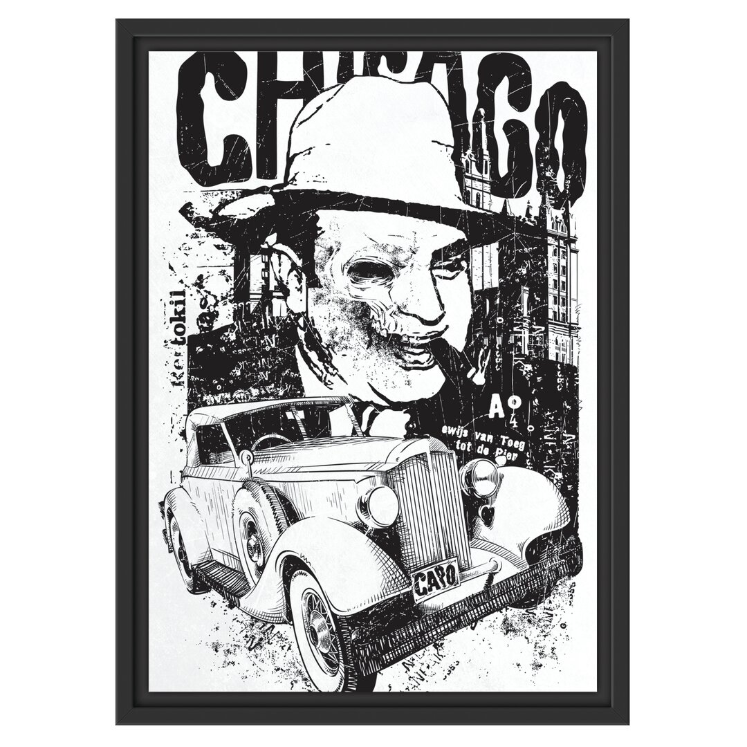 Gerahmtes Wandbild Chicago-Licht