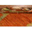 Tapis oriental marocain orange à motif géométrique orange 10 x 14