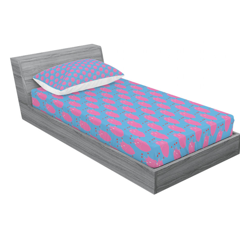 Microfiber Sheet Set, Twin Sheet Set with Fitted Sheet