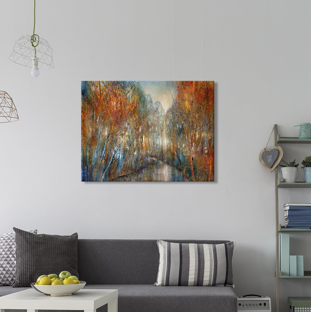 Leinwandbild Forest River von Annette Schmucker