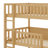 Rubber Wood Triple Bunk Bed With Ladders And Guardrails,Can Convertible Into Platform Beds-756287881