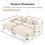Canapé modulaire surdimensionné de 92 po Cloud