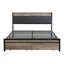 Structure de lit double avec tête de lit tapissier en bois, aucun sommier nécessaire-1120317986