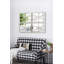 Miroirs muraux rectangulaires en bois 16 "x 23" avec cadre blanc vieilli