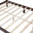 Wood Platform Bed Frame,Retro Style Platform Bed With Wooden Slat Support-800915622-800915627
