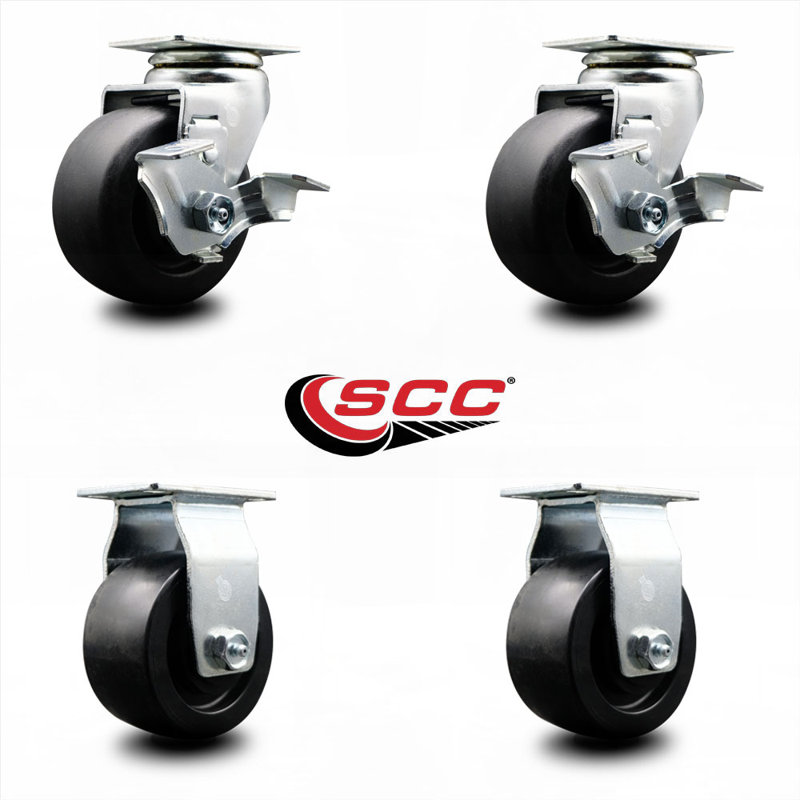 4-Piece Polyolefin Caster Set