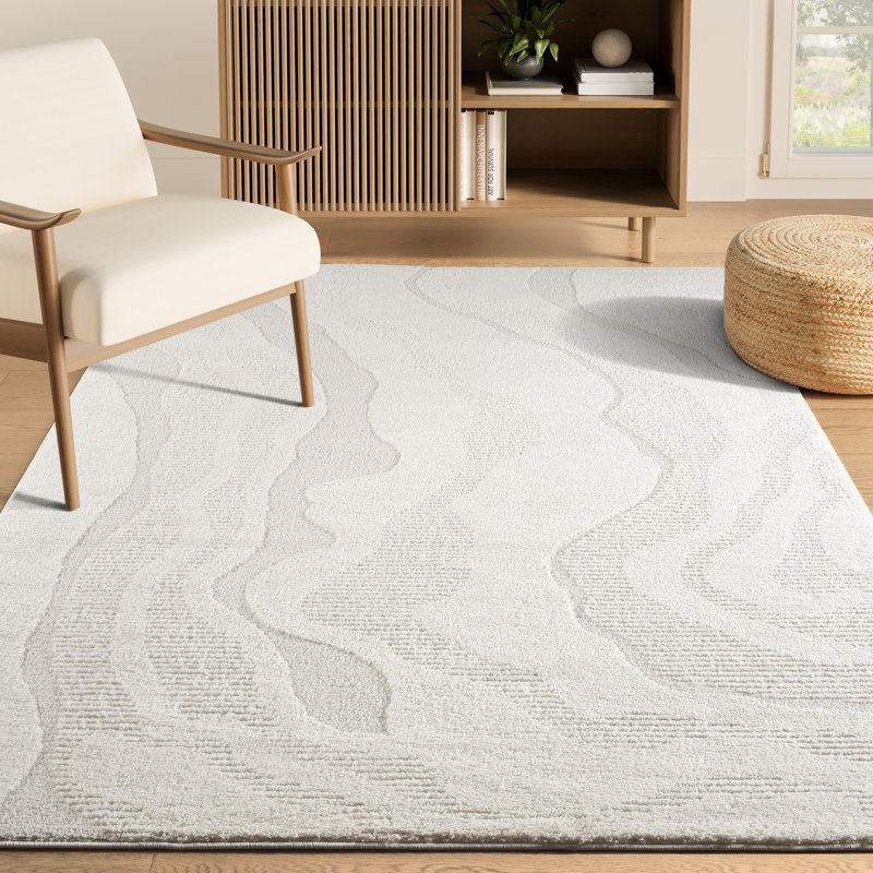 Tapis crème Abani Rugs NOM190A, Rectangle 6 pi x 9 pi