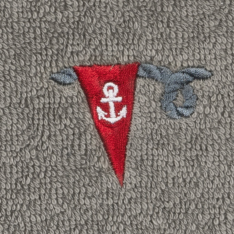 ETHAN Turkish Cotton Washcloth, Dark Gray