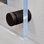 Cadre mural flottant en acrylique avec embouts noirs: 8,5 po x 5,5 po, taille du cadre: 12,5 po x 9,5 po