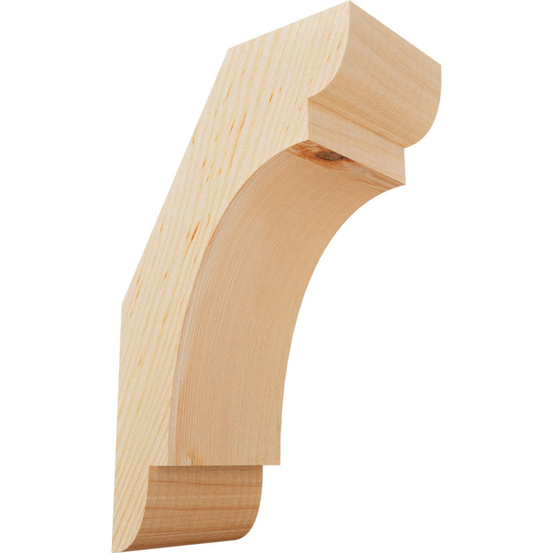 Attelle de genou olympique, Sapin de Douglas, Attelle lisse, H 10 po x l 3,5 po x P 6 po