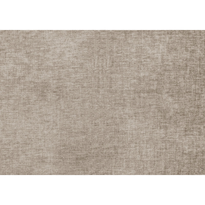 Repose-pieds de style moderne avec revêtement en chenille taupe, meubles de salon contemporains, 1 pièce, contreplaqué durable et moelleux