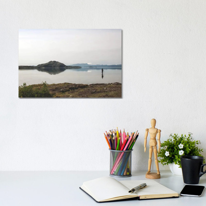 Fly Fishing - Wrapped Canvas Print, 66.04 cm H x 45.72 cm W x 3.175 cm D