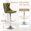 Tabouret de bar pivotant à hauteur réglable Zager-61844850-61844860-26442942