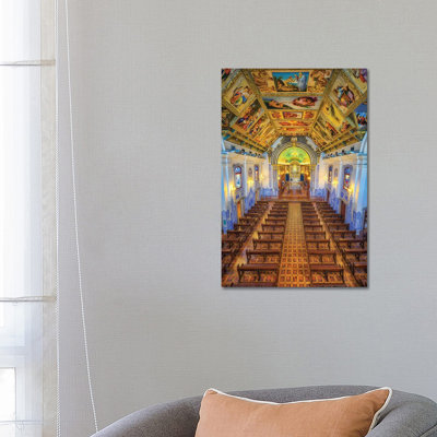 Interior Of The Church - Wrapped Canvas Print