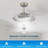 22" Akoni 3 - Blade Ceiling Fan with Light Kit Included-868828652