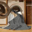 Tapis gris lavable à la machine Ottoline-567622266