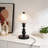 8" Vintage Table Lamp With Frosted Glass Dome Shade (Bulb Included)