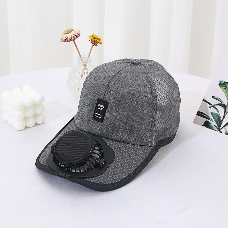 Kondieu Summer New Respirant Mesh Hat, Gris foncé