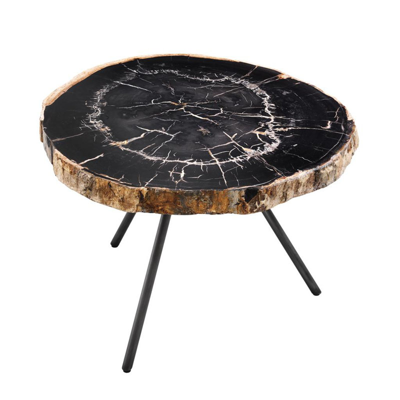 De Soto Solid Wood Nesting Coffee Table, Black