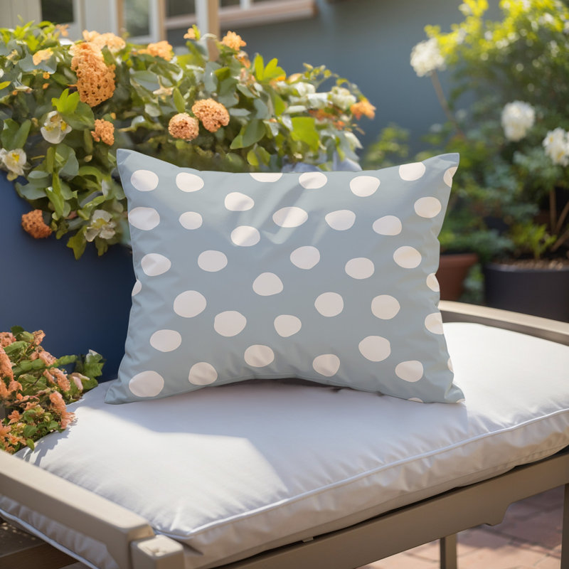 Coussin lombaire réversible intérieur / extérieur Sofi Minimalist, H 14 po x l 20 po, Gris