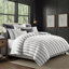 August Stripe Reversible Cotton Duvet Cover Set-505051834-505051810
