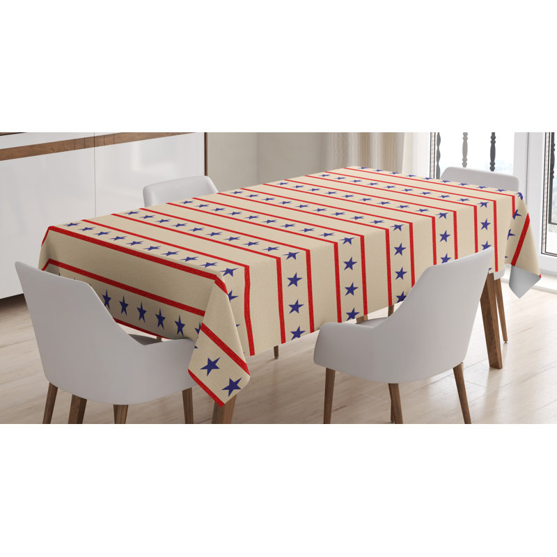 Primitive Geometric Tablecloth, 84" L x 60" W