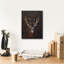 Toile épique Graffiti «White Tailed 12 Point Buck» par Jim Brune, art mural 12 po x 16 po-117052725