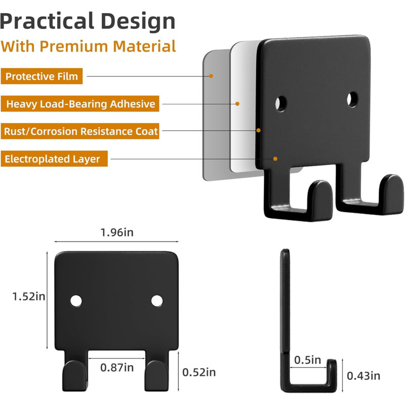 Gopi 8 - Hook Coat Rack