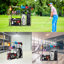 True & Tidy Garage Sports Equipment Organizer with Baskets and Hooks