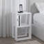 Malak Modern Bedside Table with Open Shelves - Versatile Side, Coffee or End Table for Bedroom or Living Room-24384077