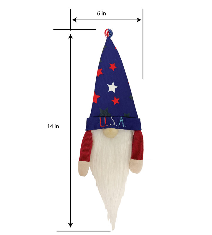 Décoration de couvercle de bouteille de vin USA Gnome