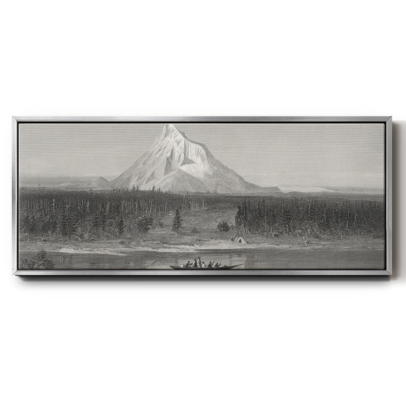 Le mont Hood du Columbia, Argent, H 24 po x l 60 po x P 1,5 po