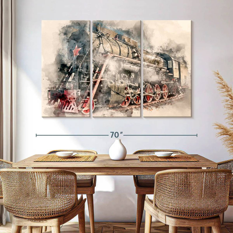 Mehar Steam Engine Colors, 42" H x 65" W