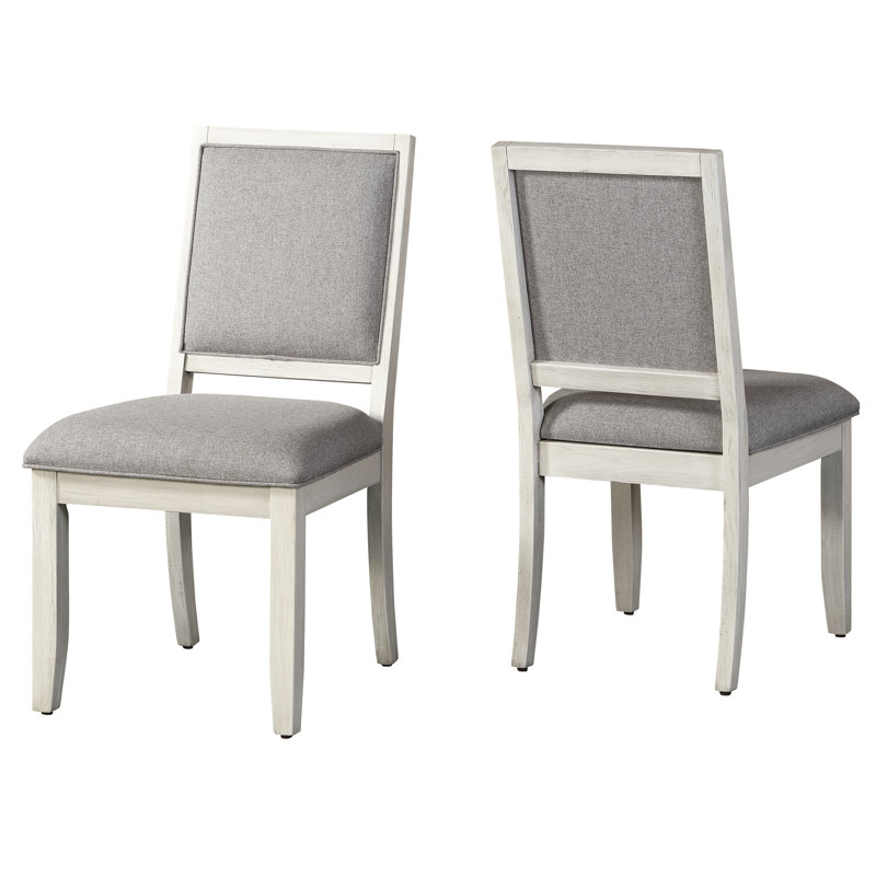Chaise d'appoint Amonti en blanc vieilli