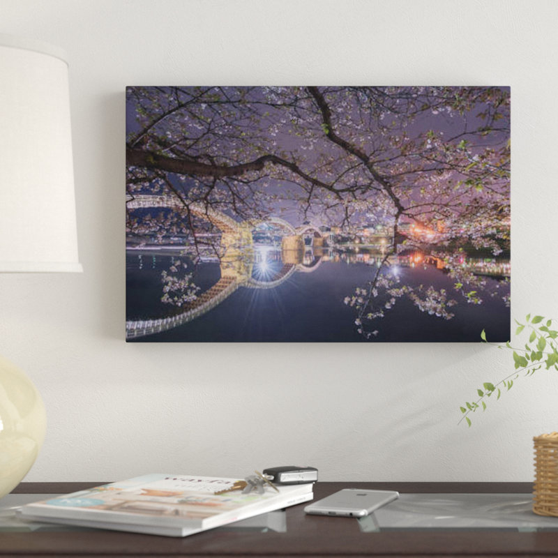 «Spring in Japon VI», reproduction de photo sur toile, H 18 po x l 26 po x P 1,5 po, Toile tendue, Pas de tapis