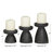 3 Piece Wood Tabletop Candlestick Set-136685350