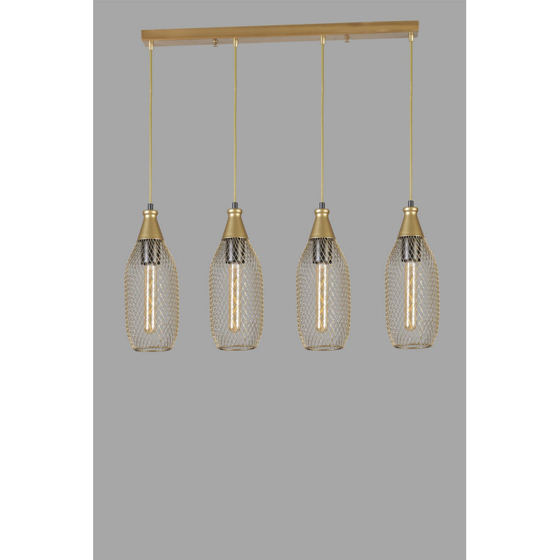 Chandle Chandelier, Gold