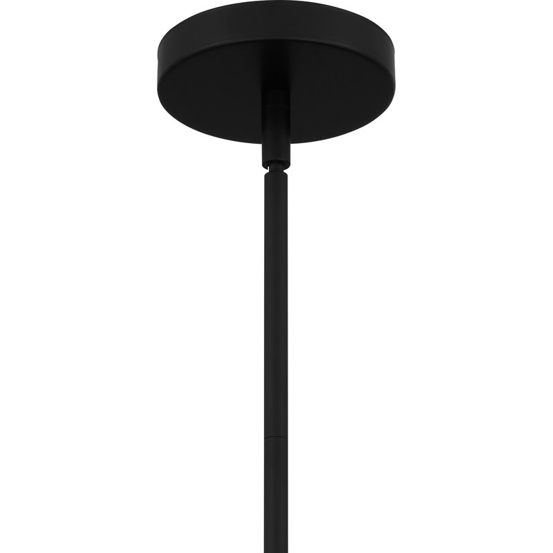 Luminaire suspendu 4 lumières Samedin, Noir mat