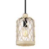 Luminaire suspendu en forme de cloche à 1 lumière Ippolito