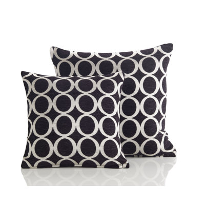 Broward Feathers Geometric Cushion with Filling