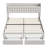 Upholstered Bed Frame with 2 Footboard Drawers and Storage Platform-2074587206-2074587202
