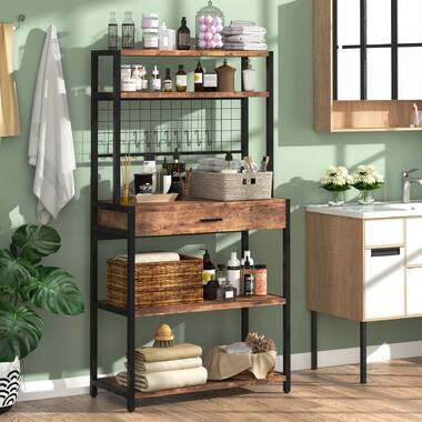 Lundys 71 H x 35.5 W x 16 D 5-Tier Adjustable Metal MDF Storage Rack Shelves Boltless Shelving The Twillery Co. Finish: Black